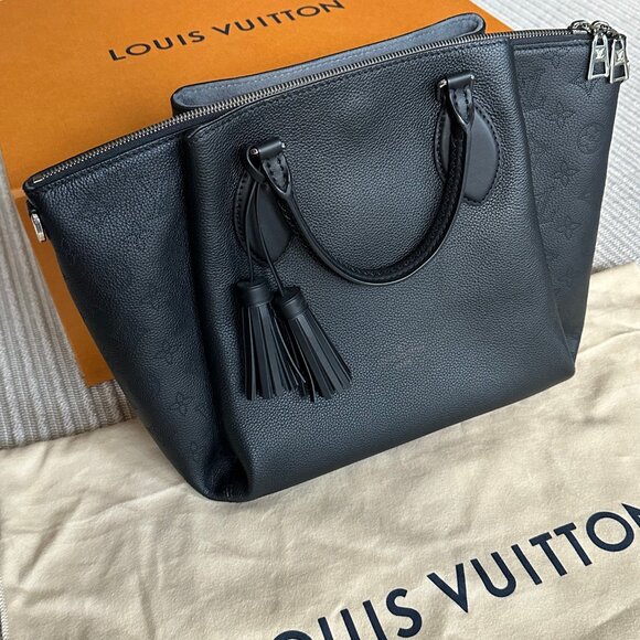 Louis Vuitton Haumea Mahina Noir Satchel Shoulder Bag - Picture 2 of 15